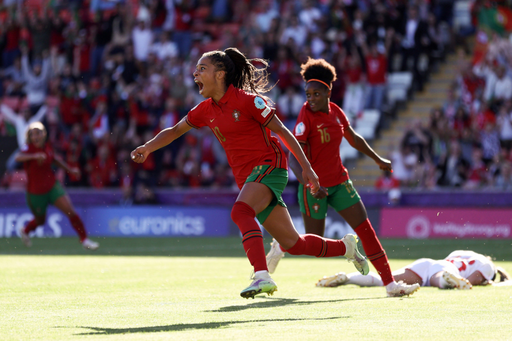 Suíça abre 2 a 0, mas Portugal busca empate na Eurocopa feminina