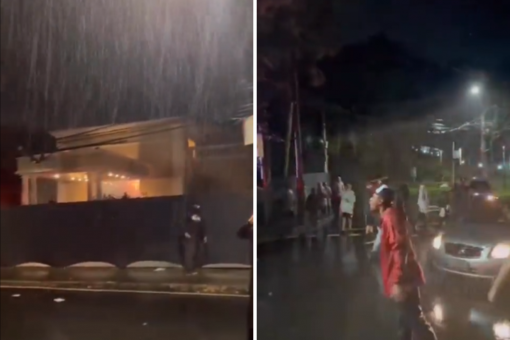 Torcedores do Flamengo protestam em frente à festa de Gabigol e polícia intervém