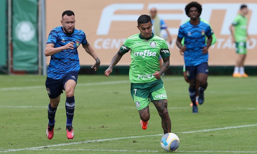 Dudu participa de jogo-treino, é destaque de goleada do Palmeiras e se aproxima da volta