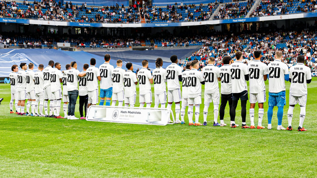 Real Madrid faz homenagens a Vinicius Júnior após novo caso de racismo; veja
