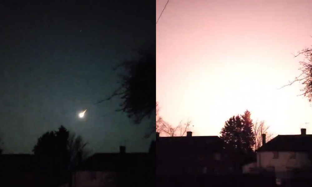 Asteroide entra na atmosfera da Terra, explode e causa clarão no Reino Unido e na França