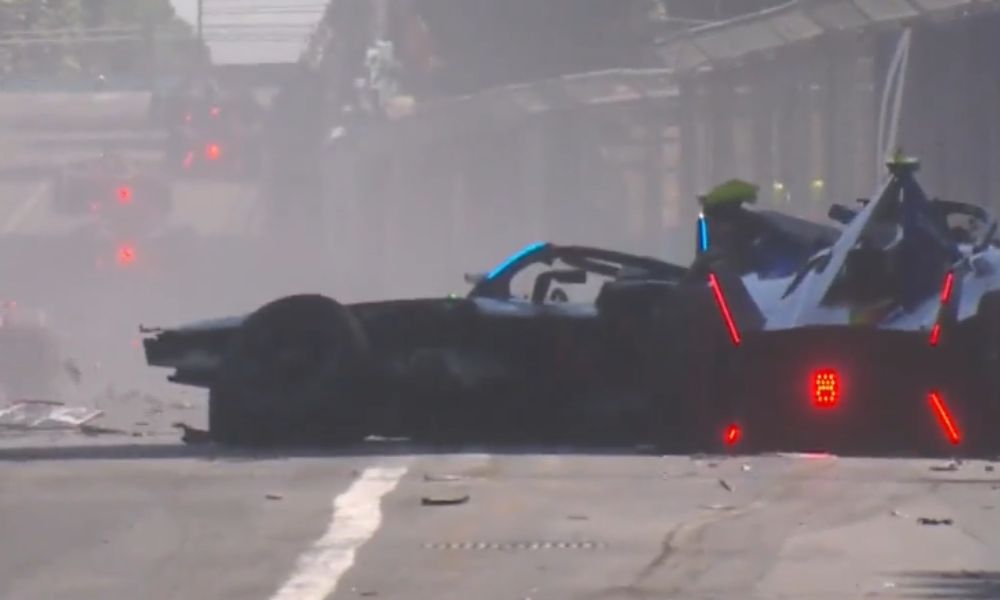 Etapa de Roma da Fórmula E é paralisada após acidente envolvendo oito carros