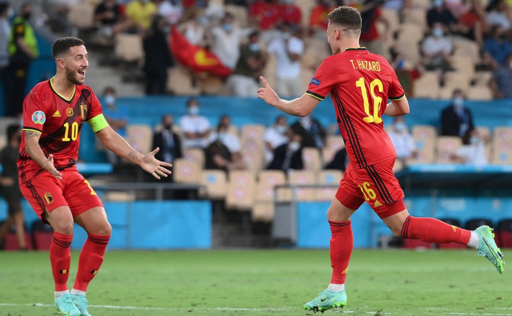 Bélgica faz 1 a 0 em Portugal e avança às quartas de final da Eurocopa