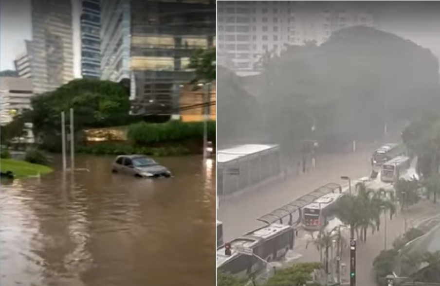 Moradores do Brooklin reclamam de alagamentos durante chuvas em São Paulo
