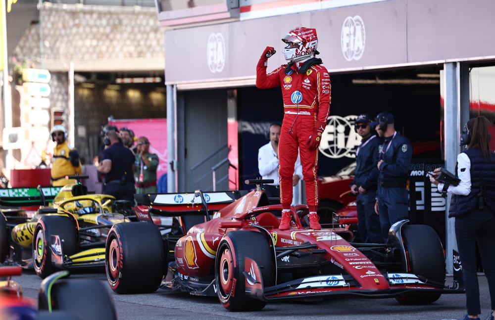 Charles Leclerc faz a pole position do GP de Mônaco de Fórmula 1