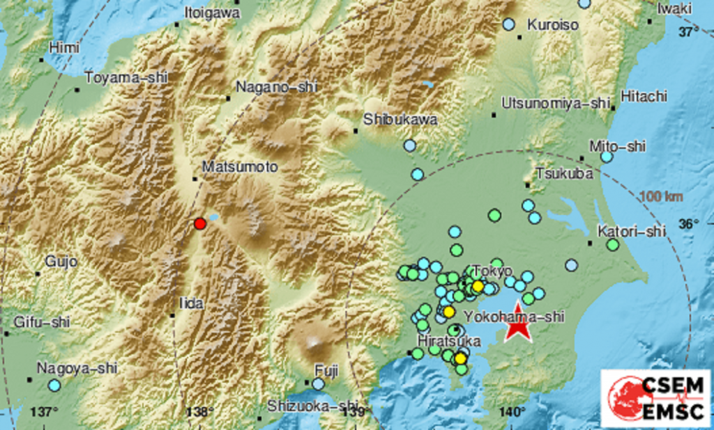 Terremoto de 6,1 graus é registrado no Japão