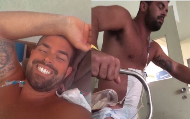 Borat, do ‘Amor e Sexo’, posta vídeo andando após ser baleado no Rio: ‘Não vou desistir’