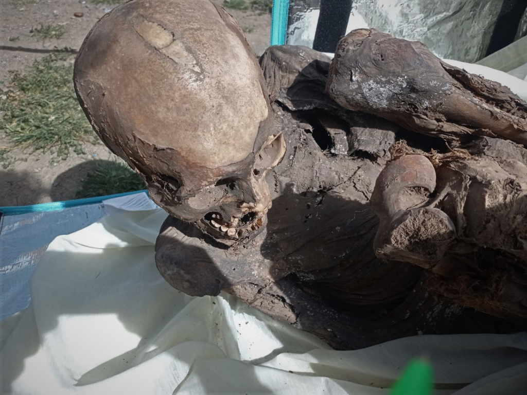 Múmia é encontrada em mochila de entregador de aplicativo no Peru