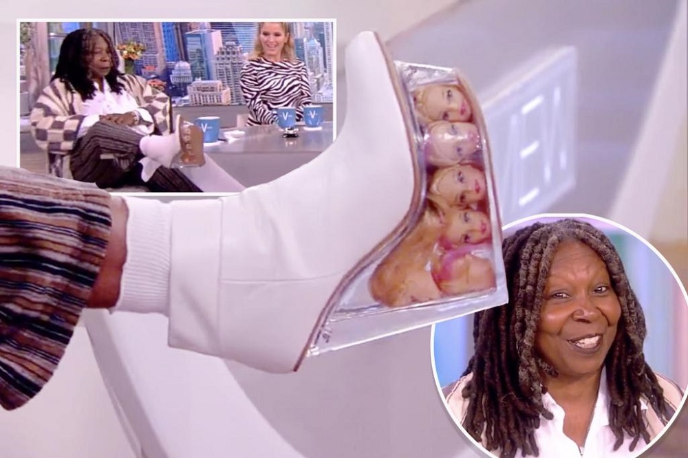 Whoopi Goldberg usa sapatos com Barbies decapitadas no solado: ‘Eu amo ela, ok?’