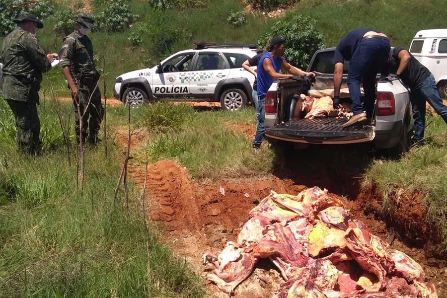 Polícia apreende 600 kg de carne  em abatedouro ilegal de Tupã