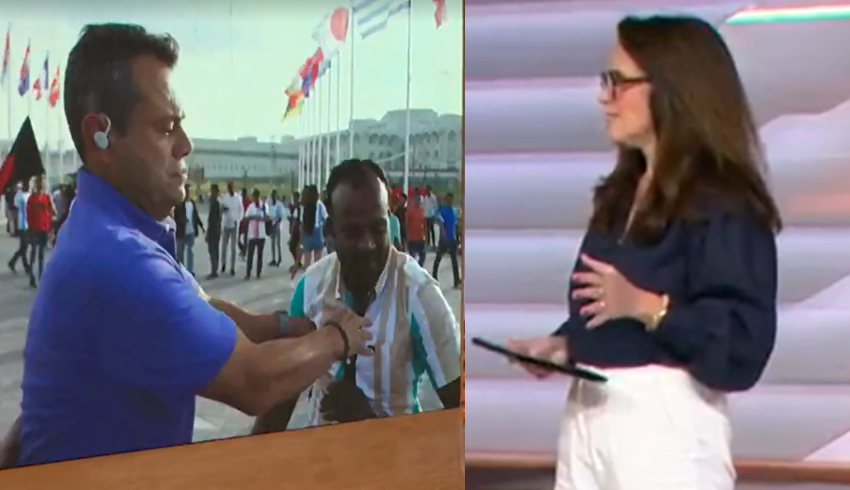 Repórter da Globo dá empurrão ao vivo em torcedor no Catar; assista