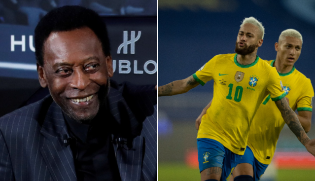 Pelé exalta Neymar após goleada da seleção: ‘Fico feliz quando vejo ele jogar bola’