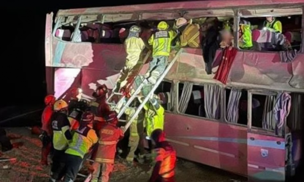 Acidente de ônibus no Chile deixa duas brasileiras mortas e faz 33 feridos