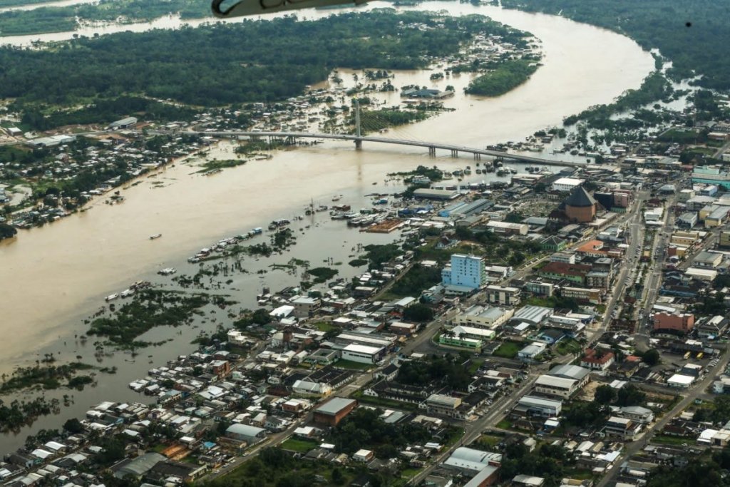 Cruzeiro do Sul, no Acre, tem quase 30 mil pessoas afetadas pela cheia do rio Juruá