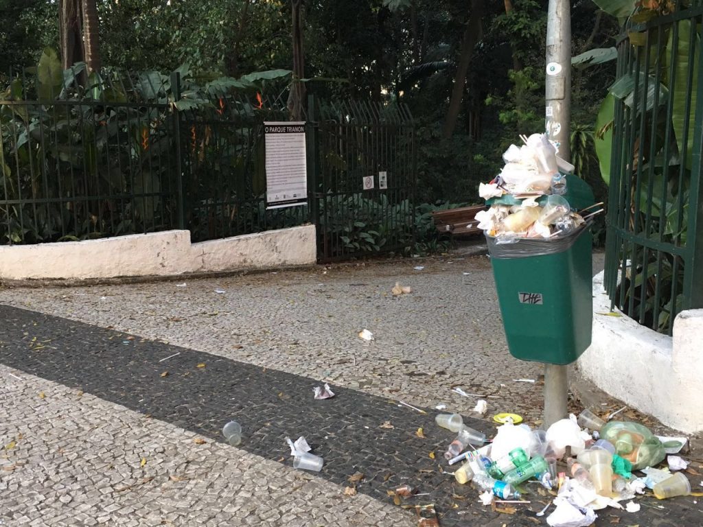 Usuários reclamam de falta de cuidado com o Parque Trianon, no centro de São Paulo