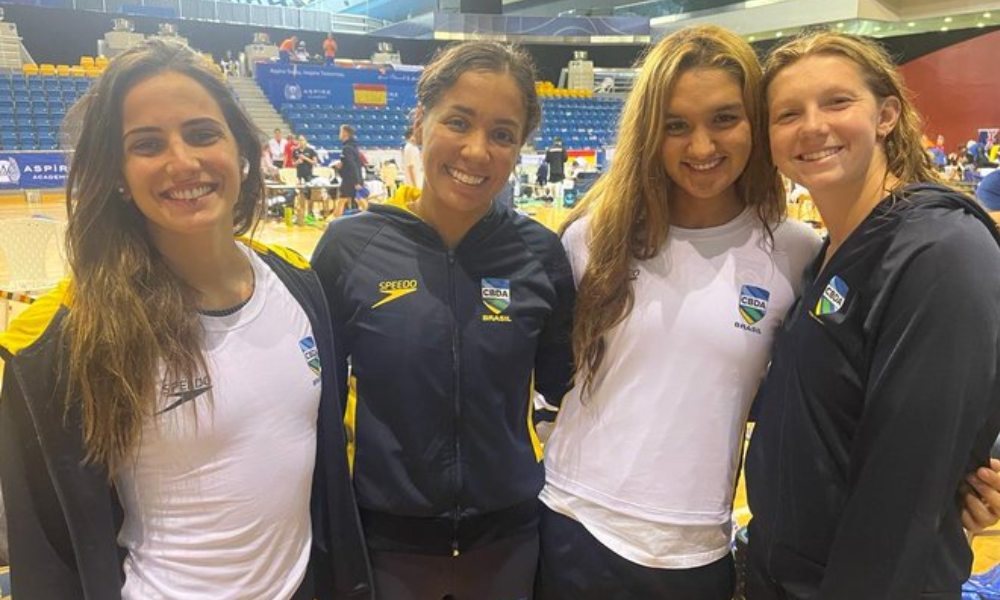 Brasileiras conquistam 4º lugar nos 4x200m livre e batem recorde sul-americano