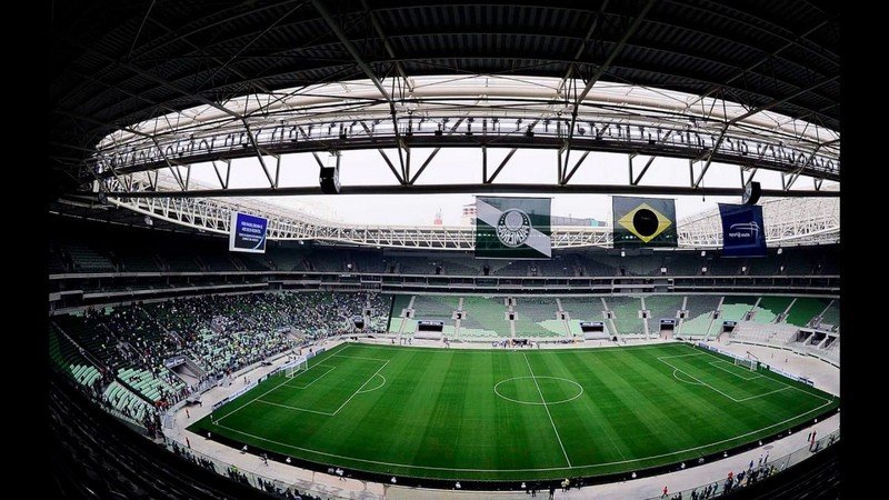 Mancha Verde exibe decoração do Allianz antes de Palmeiras x São Paulo; assista