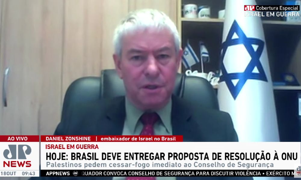 Embaixador de Israel no Brasil diz que nota do PT sobre a guerra não faz separação entre Hamas e causa palestina