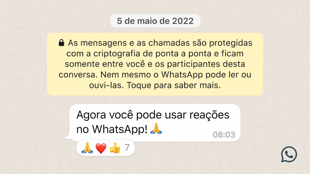 WhatsApp libera reações com emojis para alguns usuários; entenda