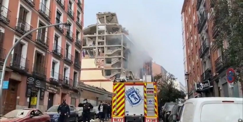 Explosão no centro de Madri deixa pelo menos dois mortos e oito feridos
