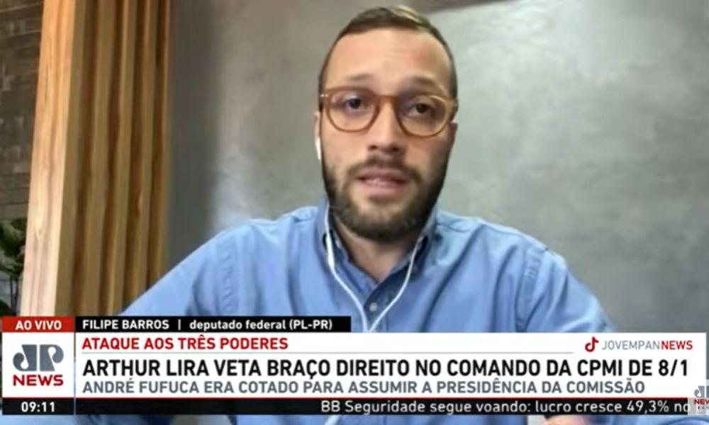 Oposição quer investigar ‘omissão dolosa’ do governo na CPMI do 8 de Janeiro, aponta Filipe Barros