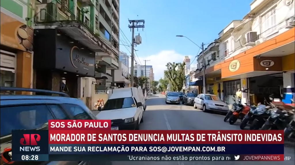 Morador de Santos denuncia multas de trânsito indevidas
