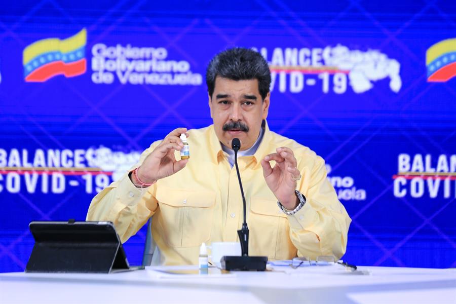 Maduro recomenda uso de droga ‘milagrosa’ contra Covid-19 na Venezuela