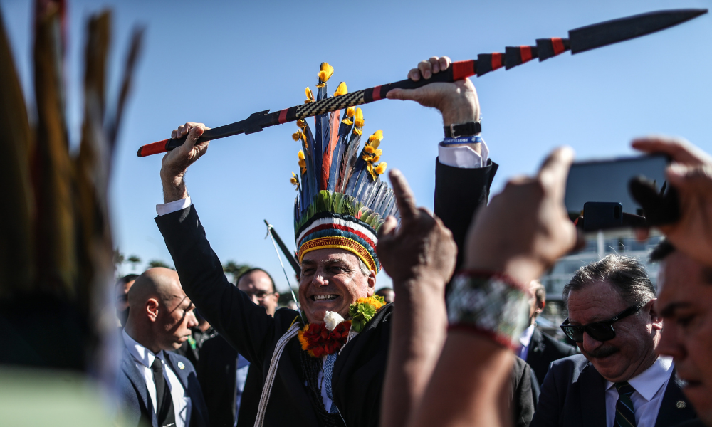 Em evento com Bolsonaro, indígenas pedem liberação de atividades em reservas