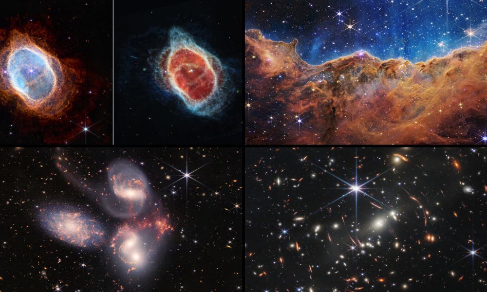 Confira imagens inéditas do Universo capturadas pelo telescópio espacial James Webb