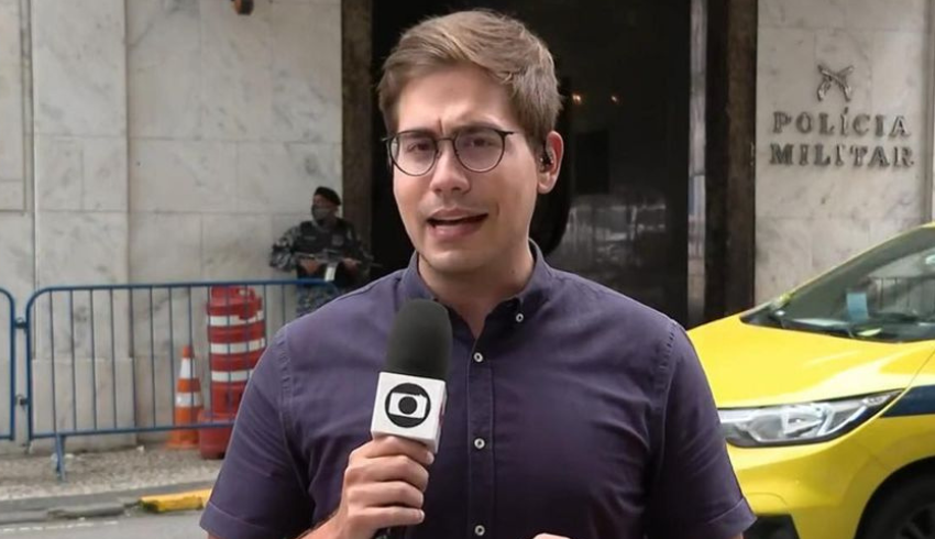 Repórter da Globo vai à delegacia após ser agredido durante o trabalho: ‘Recebi um tapa’