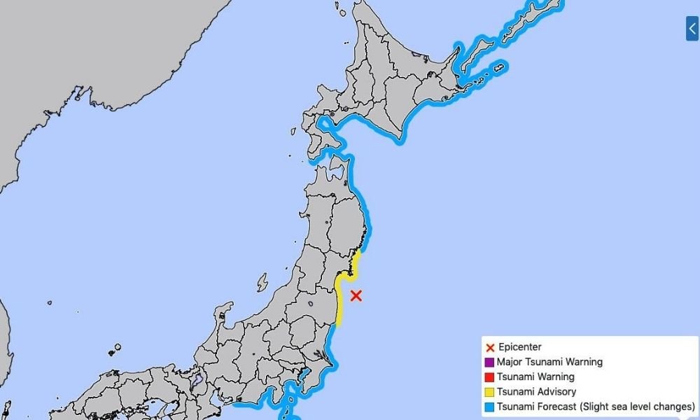 Terremoto de 7,3 de magnitude atinge costa da região de Fukushima; alerta de tsunami