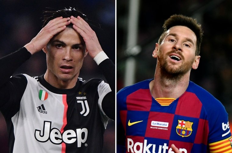 Depois de 16 anos, Cristiano Ronaldo e Messi ficam fora das quartas da Liga dos Campeões