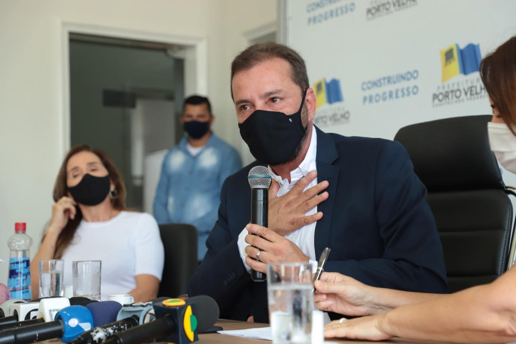 Prefeito de Porto Velho anuncia colapso na saúde por alta de casos da Covid-19