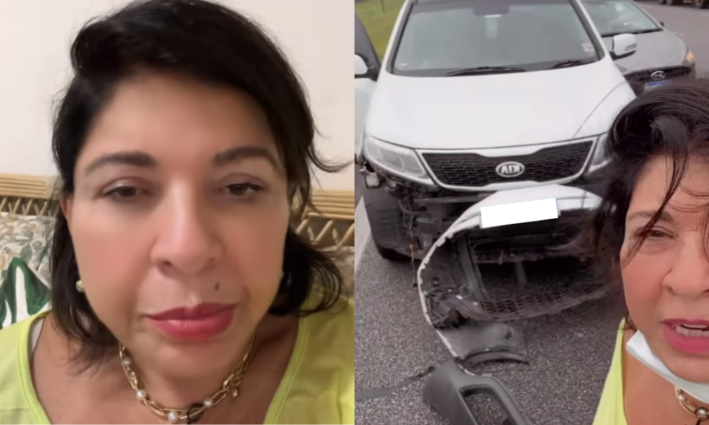 Roberta Miranda sofre acidente de carro e detalha estado de saúde: ‘Doendo muito’