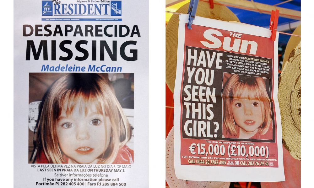 Polícia portuguesa encerra buscas por Madeleine McCann e vai enviar material para análise na Alemanha