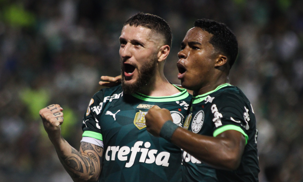 Palmeiras vence o Inter por 3 a 0 e assume liderança temporária do Campeonato Brasileiro