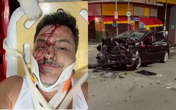 Irmão de Rodrigo Faro sofre acidente de carro em SP: ‘Fiquei inconsciente’