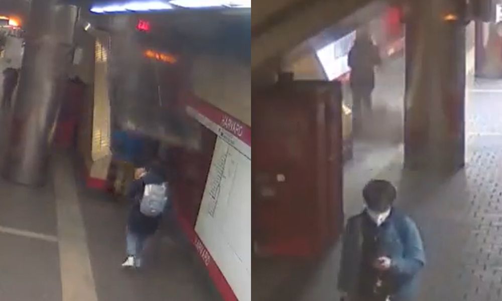 Teto de metrô de Boston desaba e quase atinge passageira; assista ao vídeo