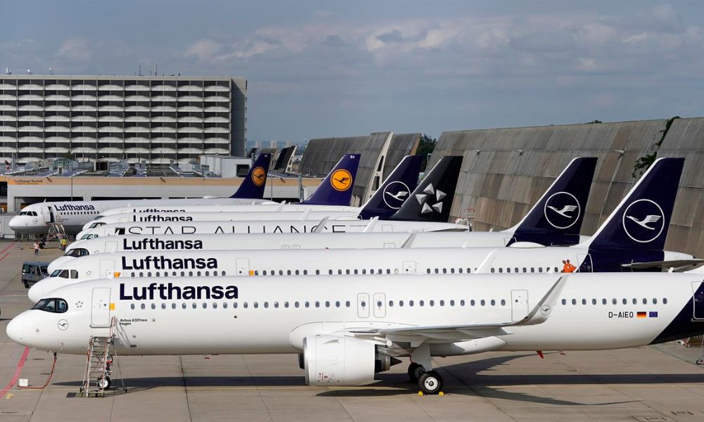 Lufthansa cancela mais de mil voos devido à greve dos funcionários na Alemanha