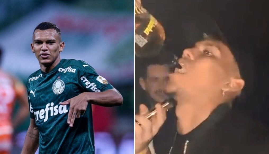 Gabriel Veron, do Palmeiras, é flagrado bebendo em balada na véspera de clássico decisivo com o São Paulo