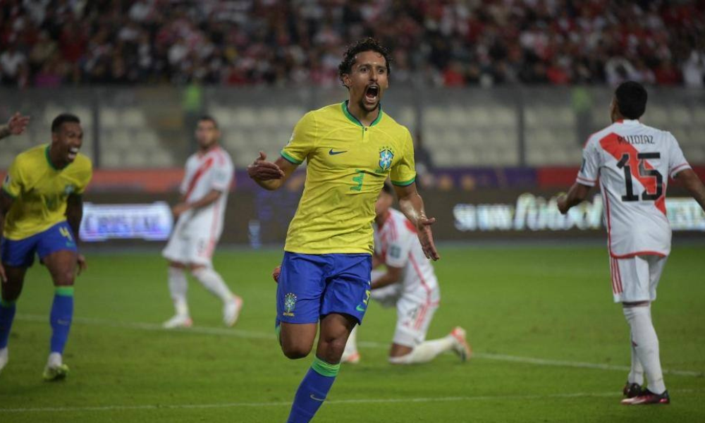 Marquinhos marca no fim, e Brasil derrota o Peru em Lima