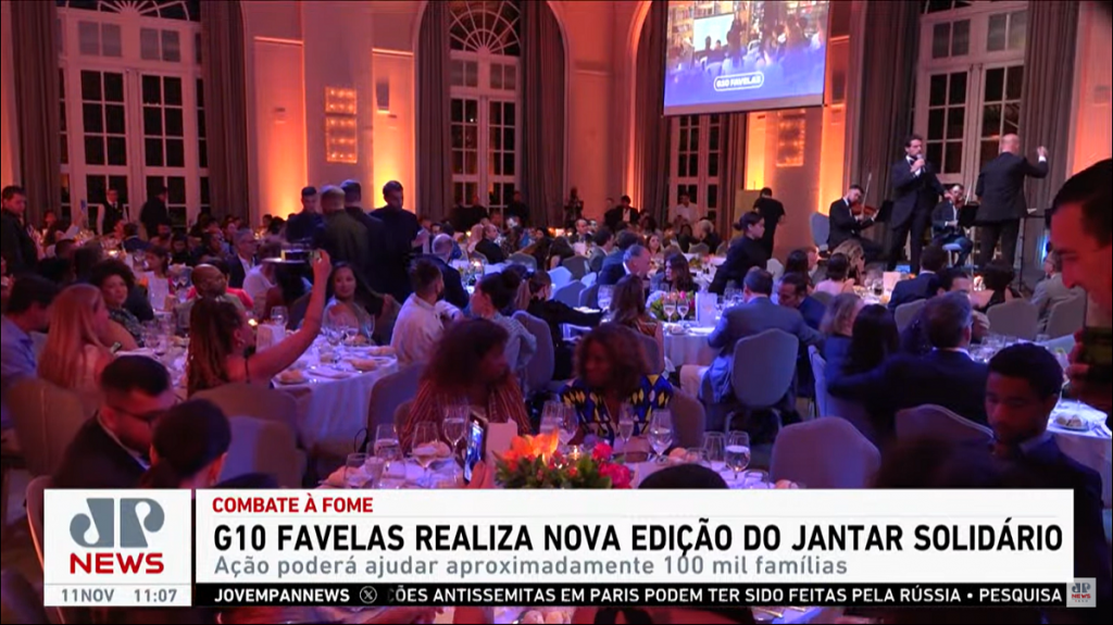 G10 Favelas reúne empresários e celebridades em grande evento para combater a fome