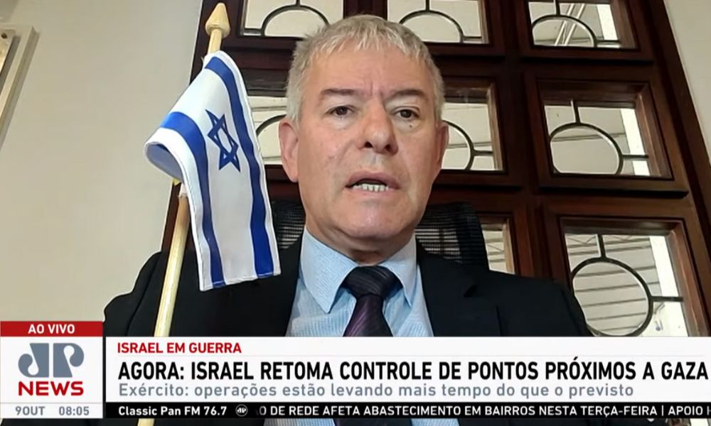 ‘Problema de Israel não é com a população palestina’, explica embaixador israelense ao condenar ataques do Hamas