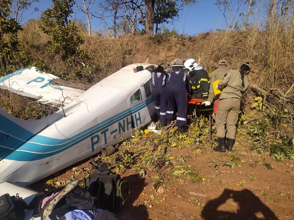 Avião com quatro pessoas cai por falta de combustível no Mato Grosso