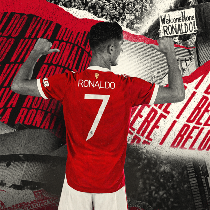 Manchester United confirma Cristiano Ronaldo com a camisa 7