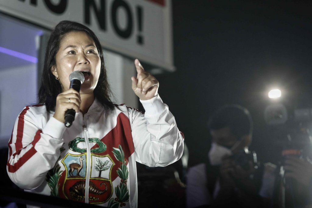 Keiko Fujimori afirma que ‘esquerda internacional’ fraudou eleições no Peru