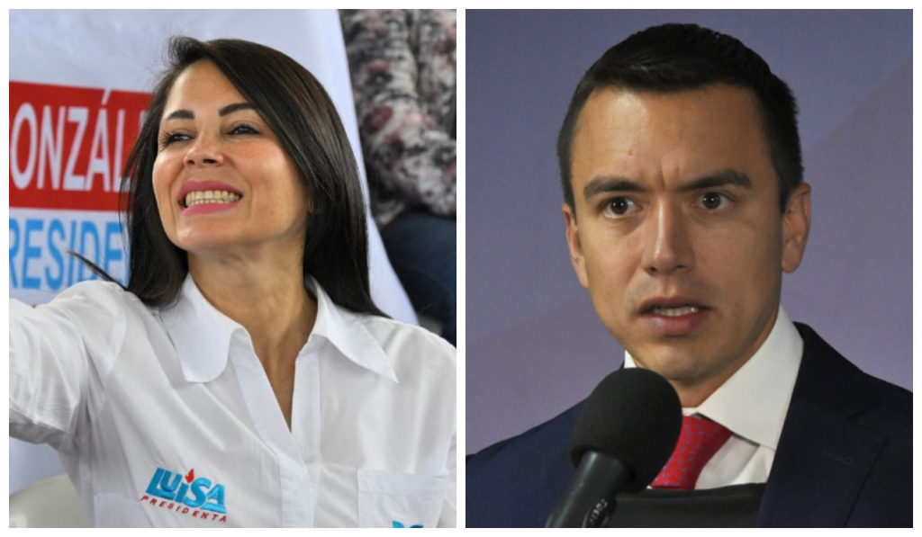 Luisa González e Daniel Noboa iniciam campanha do 2º turno presidencial no Equador