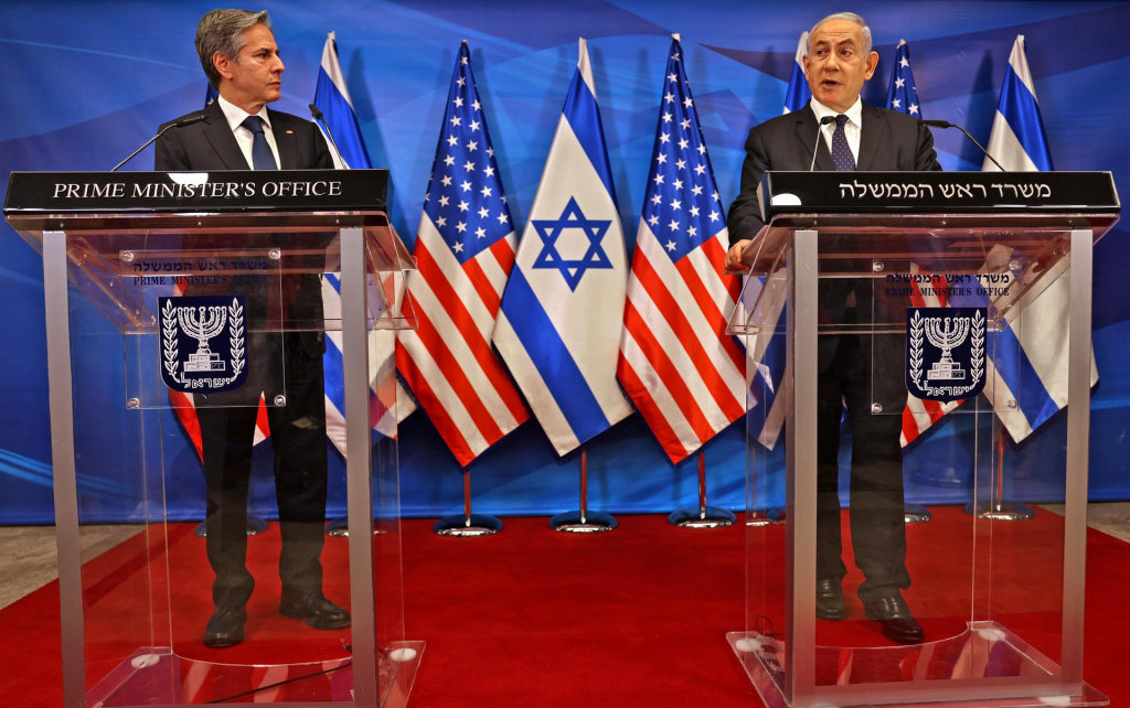 Blinken se reúne nesta segunda-feira com Netanyahu em Israel