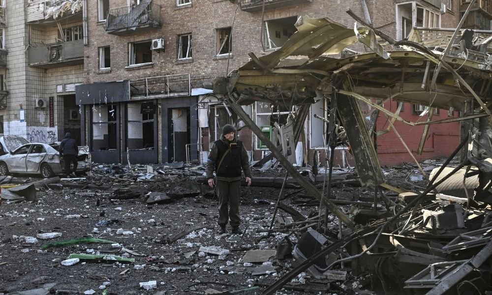 Veja vídeos e fotos do bombardeio russo em Kiev