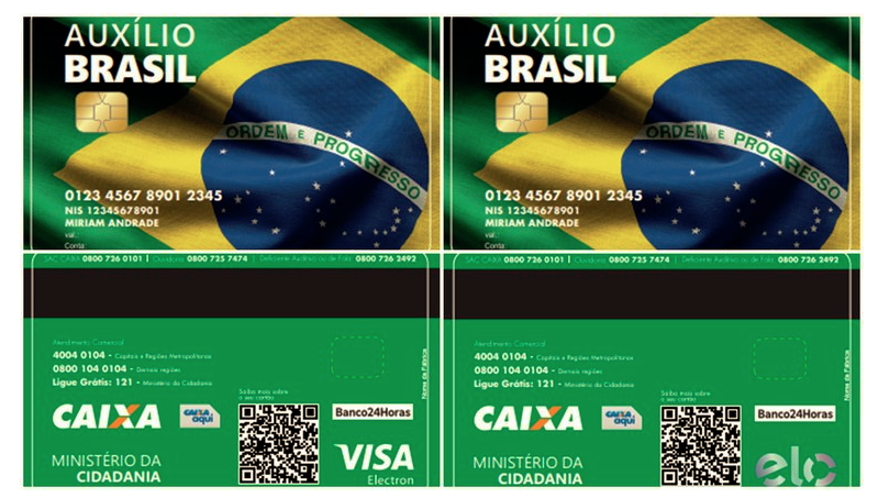 Mais moderno, novo cartão do Auxílio Brasil terá chip e função de débito